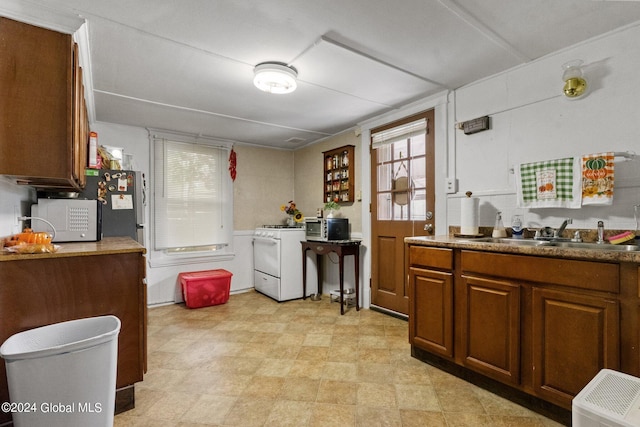 kitchen with sink and stainless steel appliances