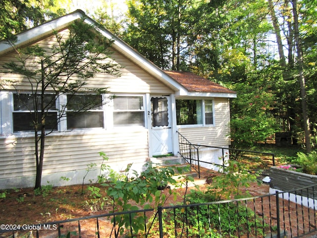 view of bungalow-style home