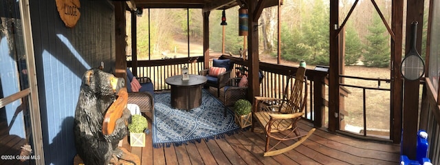 sunroom / solarium with plenty of natural light