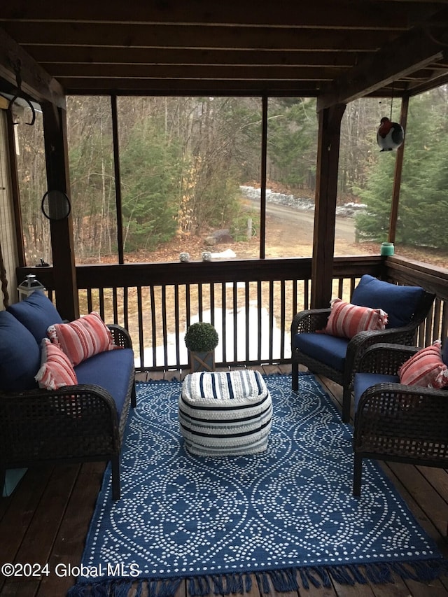 view of sunroom / solarium