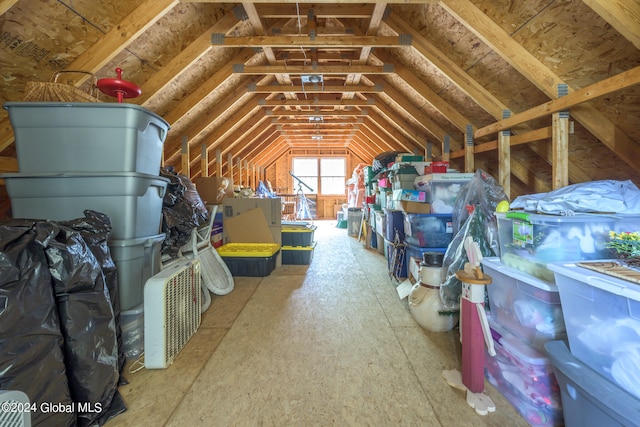 view of attic