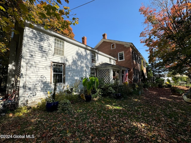 view of back of property