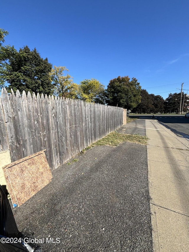 view of road