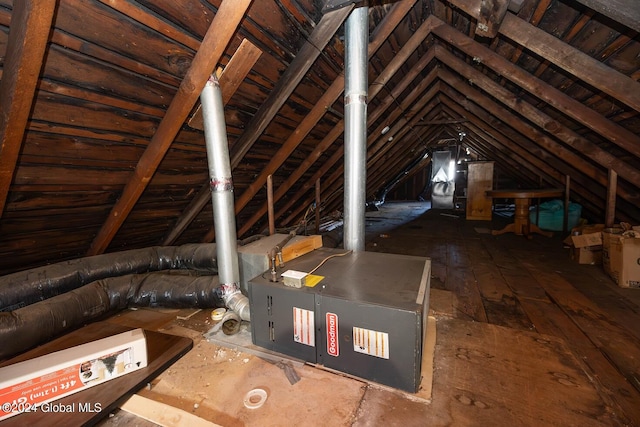 view of attic