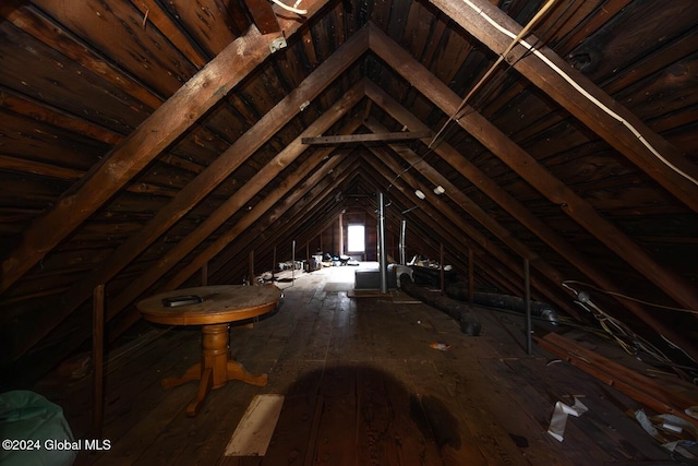 view of attic