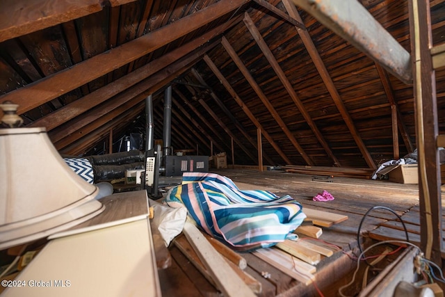 view of attic