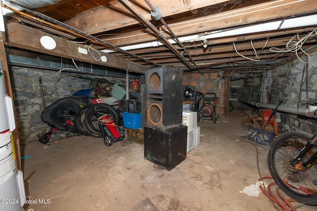 view of basement