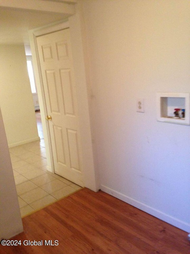 interior space featuring hardwood / wood-style flooring