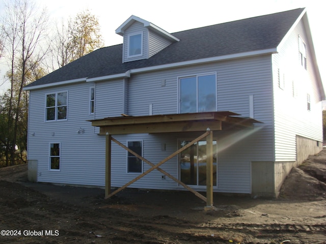 view of rear view of property