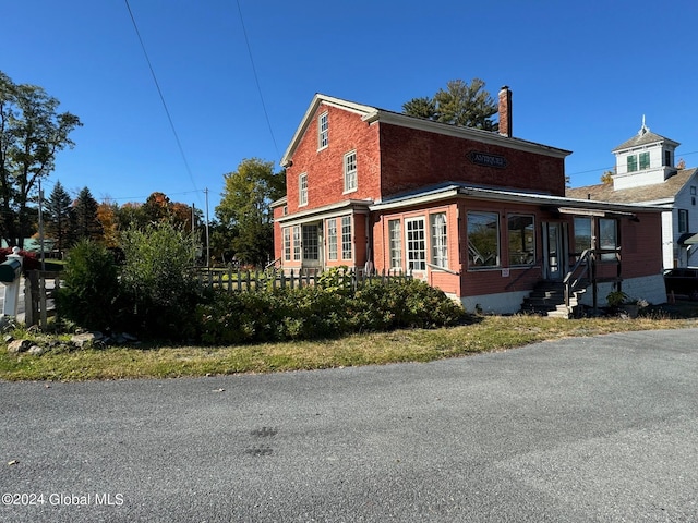 view of side of property