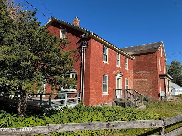 view of rear view of property