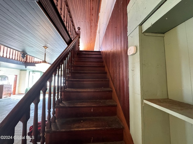 view of stairs