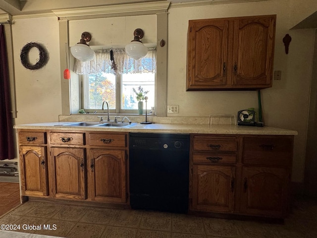 kitchen featuring sink and dishwasher