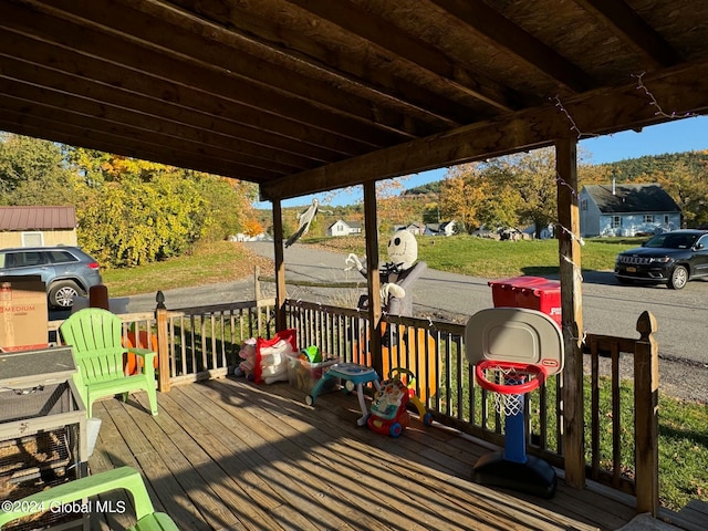 view of wooden terrace