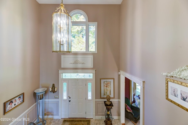 view of entrance foyer