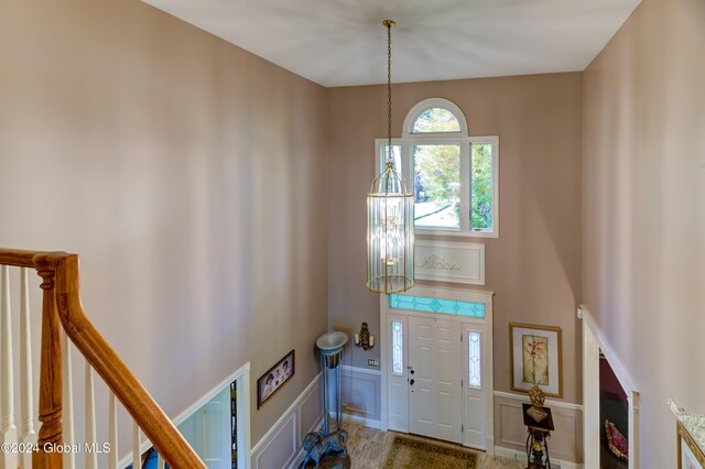 view of foyer entrance