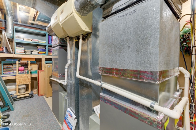 interior space featuring carpet floors