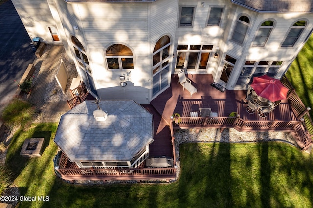 birds eye view of property