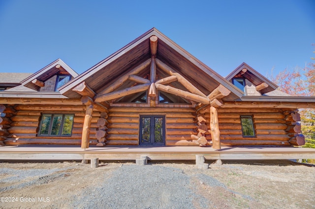 view of front of property featuring french doors