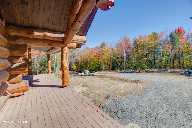 view of deck