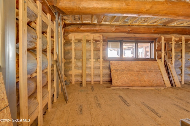 view of attic