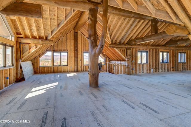 view of attic