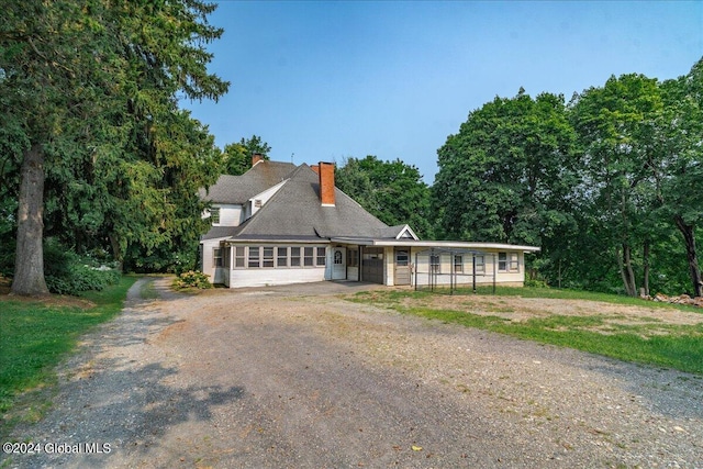 view of front of home