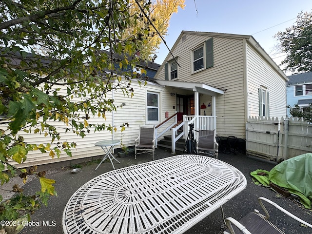 view of rear view of property