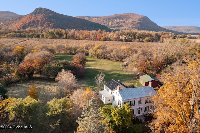 property view of mountains featuring a rural view