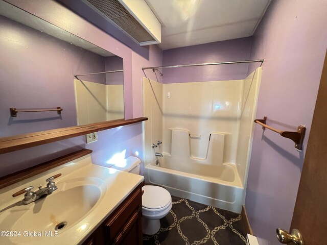 66 Plains Rd, Jackson, NY 12816 - full bath featuring vanity, bathtub / shower combination, and toilet