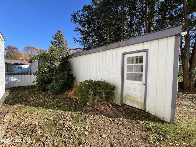 66 Plains Rd, Jackson, NY 12816 - view of outdoor structure with fence and an outbuilding