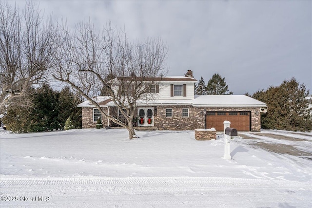 front facade featuring a garage