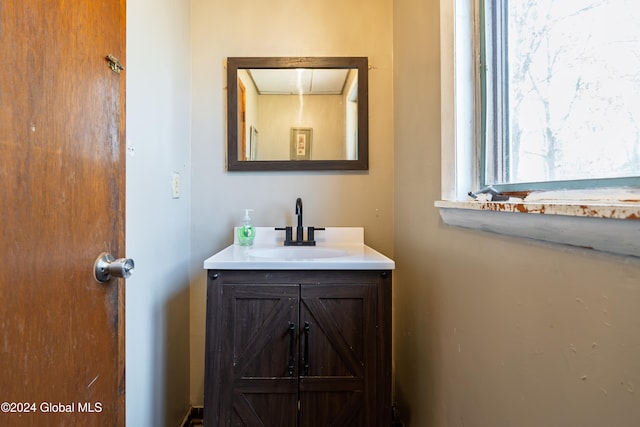 bathroom featuring vanity