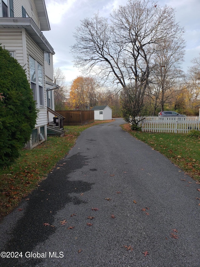 view of road