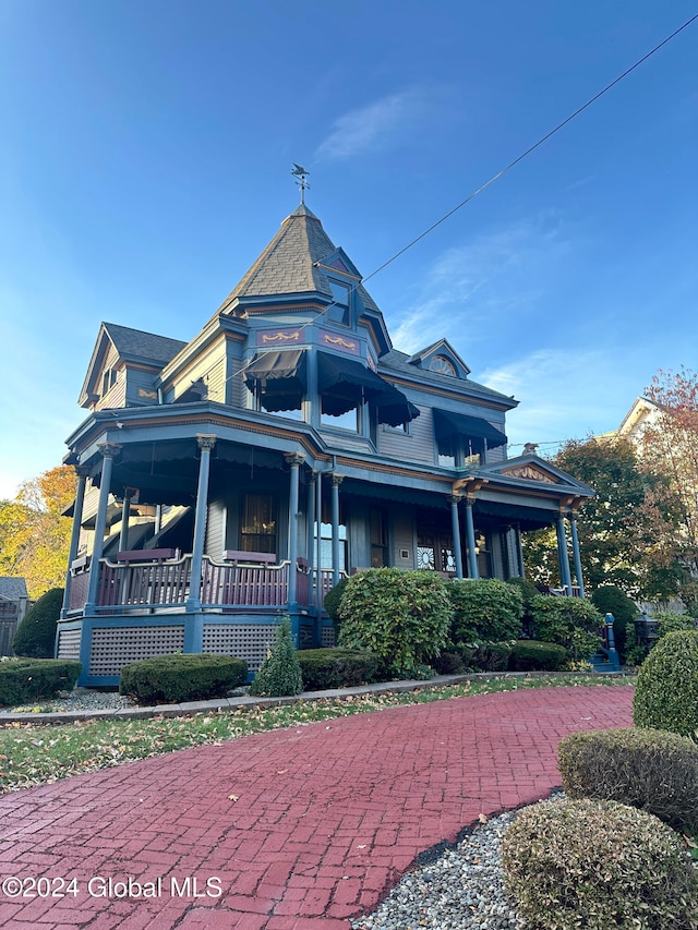 victorian house with a porch