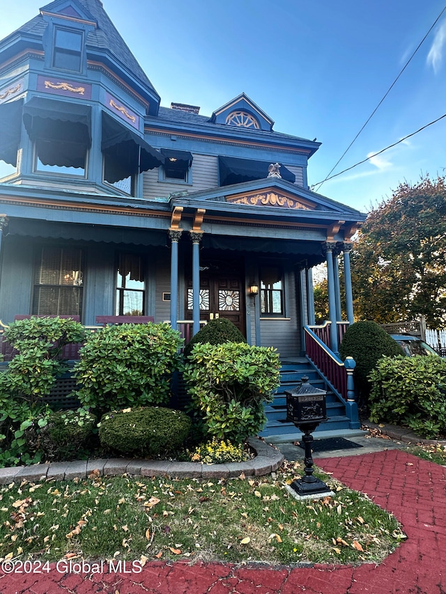 victorian house with covered porch