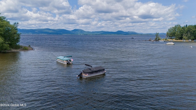 water view featuring a mountain view