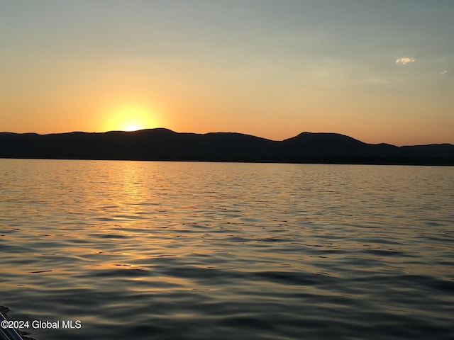 property view of water with a mountain view