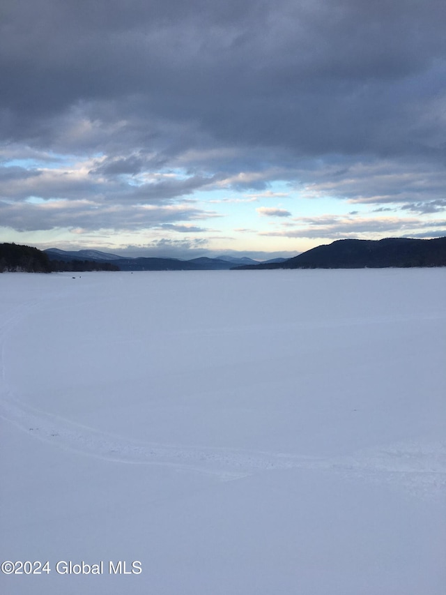 water view featuring a mountain view