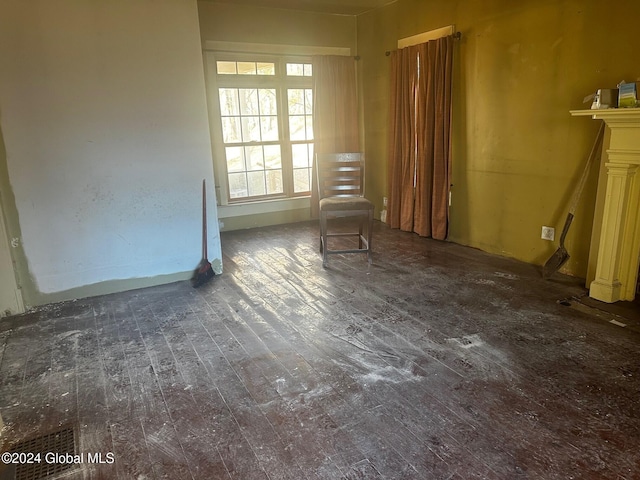 interior space featuring dark hardwood / wood-style floors