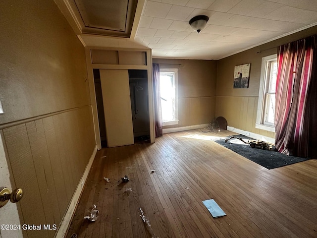 interior space featuring hardwood / wood-style floors