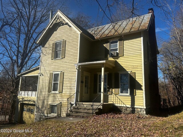 109 High St, Cobleskill, NY 12043 - view of front of home featuring a chimney