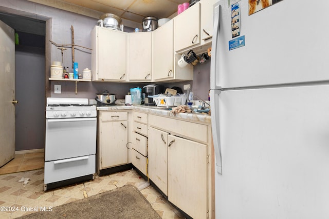 kitchen featuring white appliances