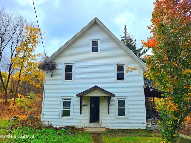 view of back of property