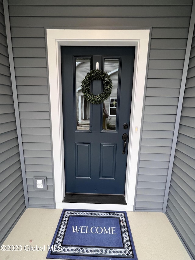 view of exterior entry