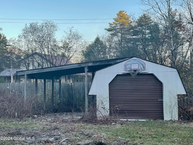 view of outbuilding