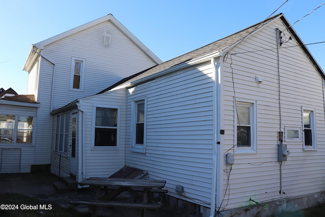 view of rear view of property