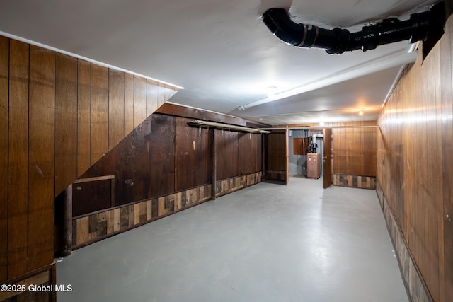 1258 Hawthorn Rd, Niskayuna, NY 12309 - finished below grade area with wood walls and water heater