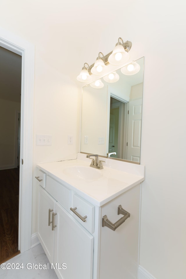 bathroom featuring vanity