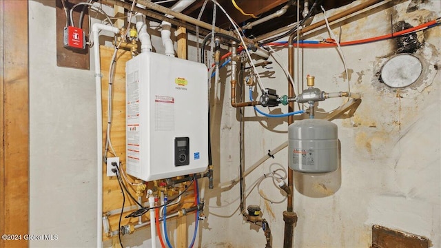 utilities featuring tankless water heater